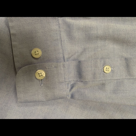 Wrinkle Resistant Blue Button Down Shirt - Picture 6 of 6